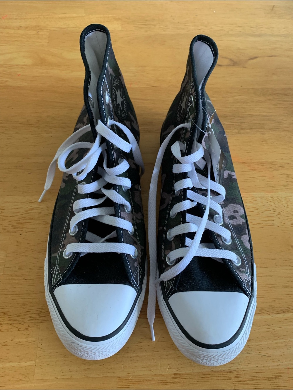 Chuck Taylor All Star High Top Sneakers in Black and Camouflage - Converse